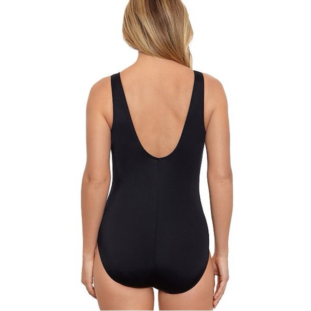 Great Lengths Swimsuit Sprigs And Blooms Floral Ruffled Surplice One Piece 20 - Picture 6 of 6